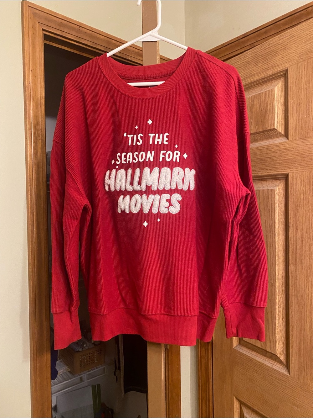 Hallmark Red 'Tis The Season For Hallmark Movies' Crewneck Sweatshirt Sweater